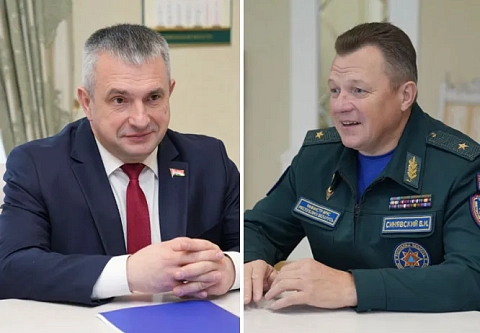 Реконструкция частей и 40-летие трагедии на ЧАЭС: председатель облисполкома Иван Крупко встретился с министром МЧС Вадимом Синявским