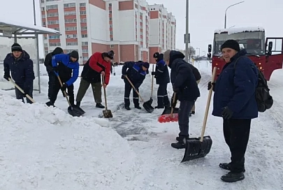На Жлобинщине прошел первый зимний субботник