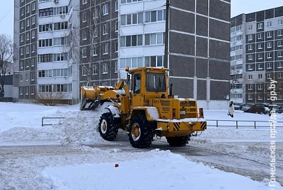 Большой снег в райцентре: как Мозырь спасался от непогоды