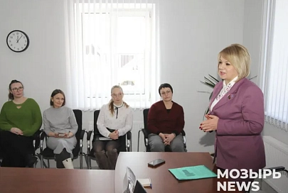 Сенатор Людмила Сапего встретилась с трудовым коллективом ПК «Мозырьстрой»