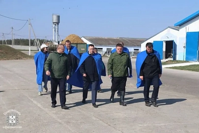 Министр сельского хозяйства и продовольствия Юрий Горлов посетил сельхозорганизации Рогачевского района