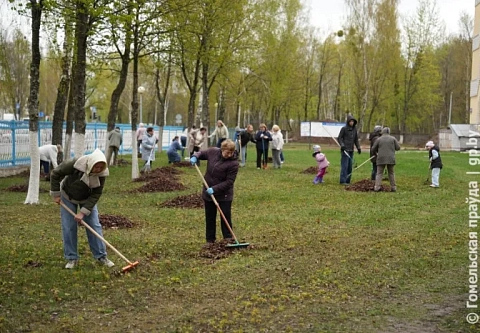 К республиканскому субботнику на Гомельщине присоединились более 300 тысяч человек