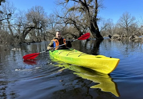 На байдарке по морю Геродота. Национальный парк «Припятский» проводит сплавы по большой воде