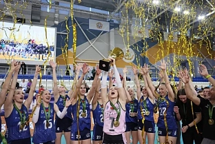 Жлобинская "Искра" завоевала серебряные медали чемпионата Беларуси по волейболу 2026