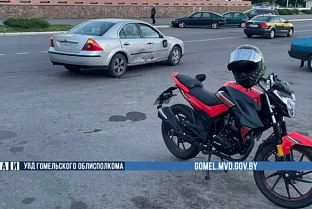 За сутки два мотоциклиста попали в ДТП на Гомельщине