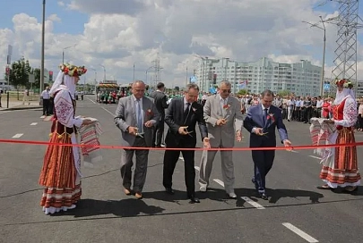 Торжественно открыт подъезд к 18-му микрорайону Гомеля