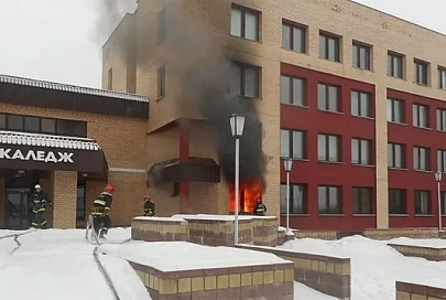 В Жлобинском металлургическом колледже при пожаре погиб сотрудник учреждения