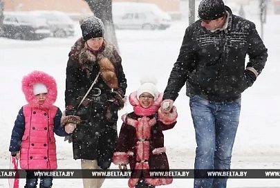 Мокрый снег ожидается в Беларуси 31 декабря