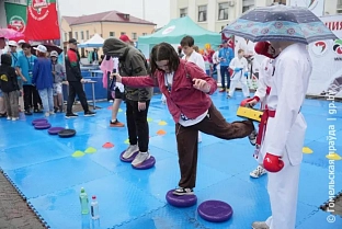 Спорт вопреки дождю. Третий день республиканского фестиваля «Вытокі» стартовал с Олимпийского квеста