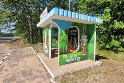 Пункт прыпынку ў стылі МНС з'явіўся ў Хойніцкім раёне