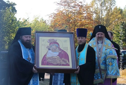 В Любенском микрорайоне Гомеля начато строительство православного храма в честь Скитковской-Гомельской иконы Божией Матери