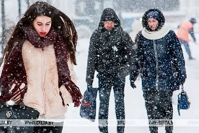 Сильный снег ожидается 17 декабря местами в Беларуси