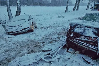 В Рогачевском районе в лобовом ДТП погибли 3 человека