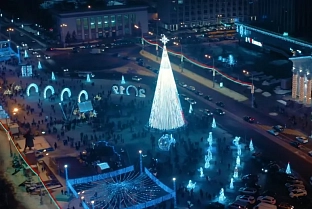Самая красивая елка в Гомеле! Видео с квадрокоптера