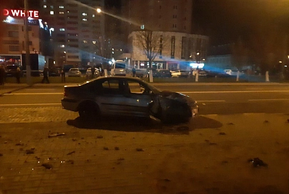 В Гомеле часть улицы Советской была перекрыта из-за ДТП
