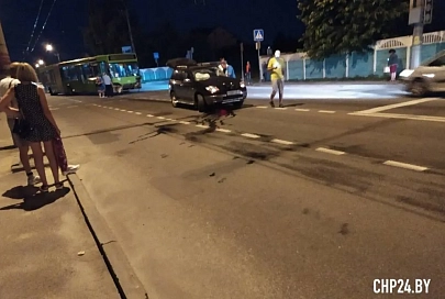 В Гомеле на улице Крупской произошло ДТП с участием городского автобуса