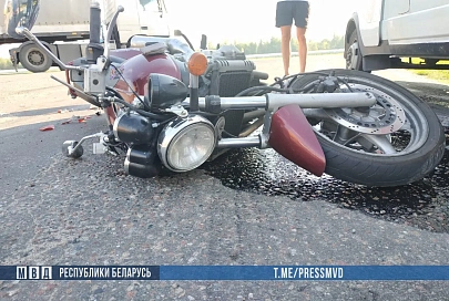 В Гомельском районе в результате ДТП погиб мотоциклист