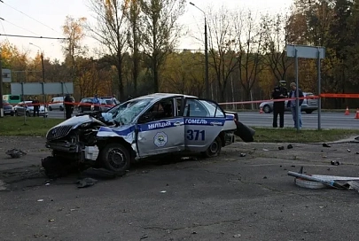 В Гомеле вынесен приговор водителю, из-за которого в ДТП пострадал экипаж ГАИ