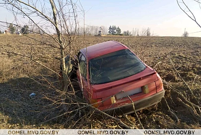 В Светлогорском районе инспектор ГАИ приехал на место ДТП и обнаружил угнанный автомобиль