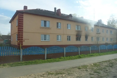 Пожар квартиры в Жлобинском районе