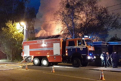 В Гомеле в районе остановки "Электротехнический завод" произошёл пожар