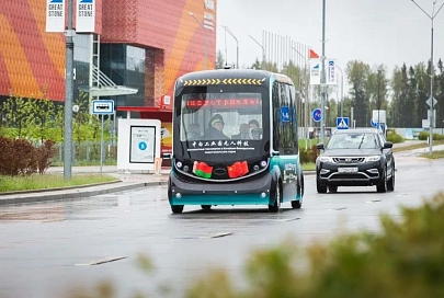 В Беларуси протестировали первый беспилотный электробус
