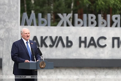 Александр Лукашенко в Оле: ужасы фашизма не должны быть забыты