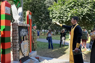 Памятный знак "Пограничникам всех поколений" открыли в Жлобине