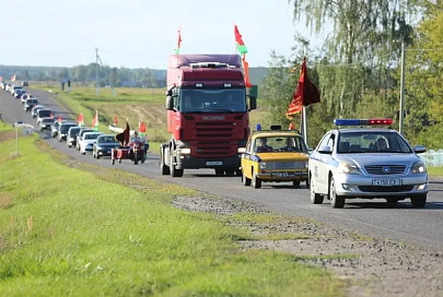 Автовелопробег "За Беларусь!" в Буда-Кошелевском районе