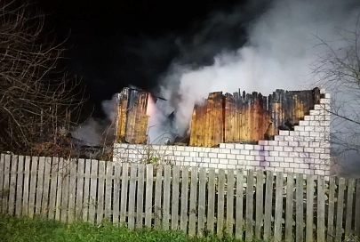 На пожаре в Петриковском районе погиб пенсионер