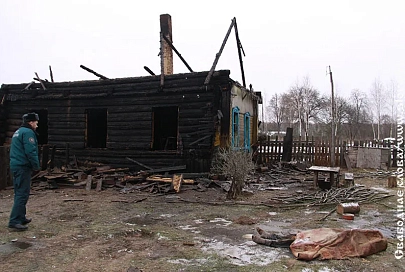 В Рогачевском районе на пожаре погиб мужчина