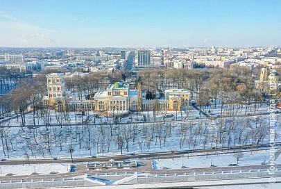 Фотофакт: Зимний Гомель и его окрестности с высоты птичьего полета