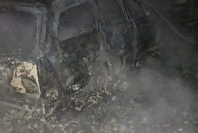 В Петриковском районе з-за короткого замыкания сгорел автомобиль