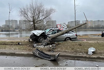 За сутки в Гомельской области произошло 2 ДТП: два человека пострадали, один погиб
