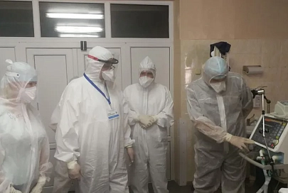 В Гомельской горбольнице №1 завершается подготовка будущего кабинета КТ