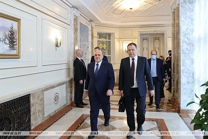 Встреча Лукашенко и Мишустина проходит во Дворце Независимости