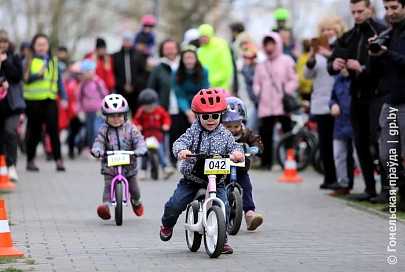 Фоторепортаж. В Гомеле прошла детская велогонка YellowBike 2.0