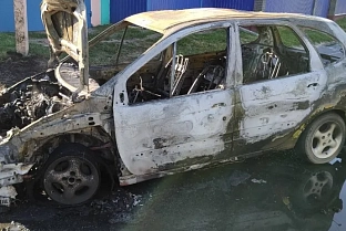 В Жлобинском районе сгорел автомобиль